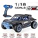 Blexy RC Cars 1/18 Scale 4WD High Speed Rock Crawler Vehicle 15.5MPH+ 2.4Ghz Radio Remote Control Off Road RTR Racing Monster Trucks Fast Electric Race Desert Power Buggy