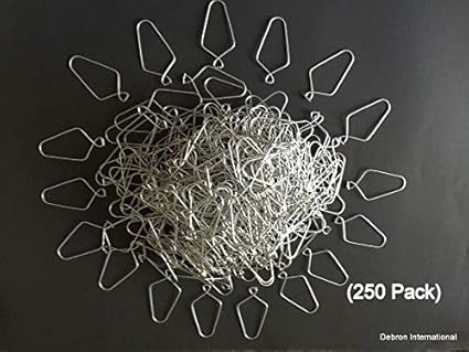 Organization System 250 Pack 3 Wire Clip Hanger Pinch Hooks