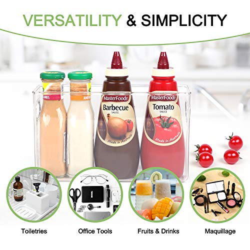 Plastic-Refrigerator-Organizer-Bins-4-Piece-Fridge-Organizers-and-Storage-Clear-Bin-with-Handle-for-Kitchen-Pantry-Premium-BPA-Free-Freezer-Organizer-Bins