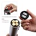 Aicok Wine Opener, Electric Wine Opener, Stainless Steel Electric Corkscrew, Cordless Battery Powered Wine Bottle Opener with Foil Cutter, Metallic Finish, Silver
