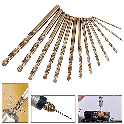 Wrightus Metric M35 Cobalt Steel Twist Drill Bit Set HSS Extremely Heat Resistant with Straight Shank to Cut Through Hard Metals Like A Hot Knife Through Butter,Such as Stainless Steel,Titanium Alloy