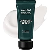 shaishaishai LIPOSOME REPAIR MILKY Cream, Hydrating Lightweight Barrier, Collagen Boost, Ultra-Soothing Moisture, Non-greasy, Fragrance-Free, Korean Skincare, 1.69 fl oz