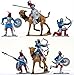 Plastic Toy Soldiers Crusades Turks and Saracens Infantry Painted Figure Set 12 Pieces with Camels Marx Type Army Men by Sunjade