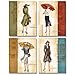wallsthatspeak Paris, London, Milano and New York Fashion Rain Set Art