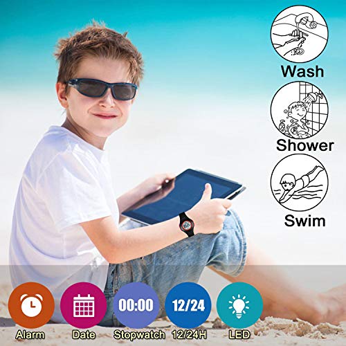 1 Waterproof+Stopwatch+Digital+Quartz+Wristwatch