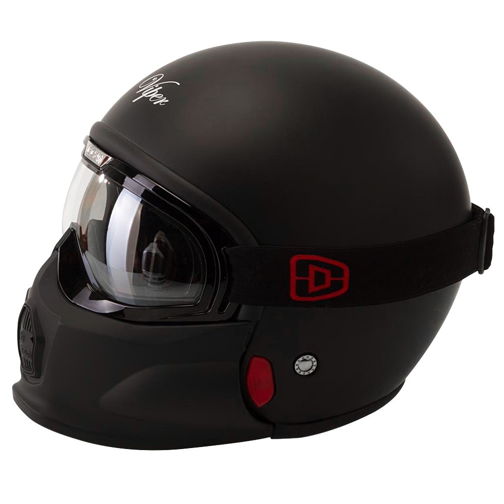 Mask Motorcycle Helmet Matt Black 