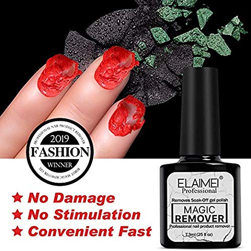 Magic Nail Polish Remover - Gel Nail Polish Remover In a Fast Way, Professional Gel Polish Remover Quick and Easy Removes without Hurting Your Nails - Thumbnail 4