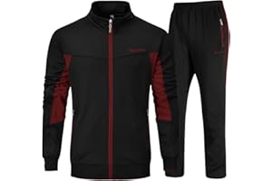 YSENTO Men's Tracksuits Outfits Set 2 Piece Jogging Suits Warm Up Sweatsuits Sweat Track Suits Sets