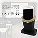 Smart Essentials 2 Pack Upright Eyeglasses Holder Stand Soft Plush Lining Case Rest for Desktop Car, Free, Black