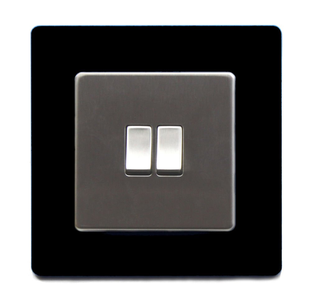 Single Light Switch Surround Acrylic Finger Plate Panel Socket 59 COLOURS Amazon.co.uk