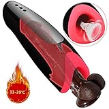Vibrating x Blowing Male Masturbator Cup, Xocity, Automatic Electric Vibrator Masturbation Cup with Intelligent Heating Function 15 Vibration, Oral Sex Adults Sex Toy