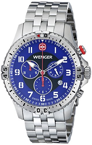Wenger men s 77060 squadron chrono analog display swiss quartz si…