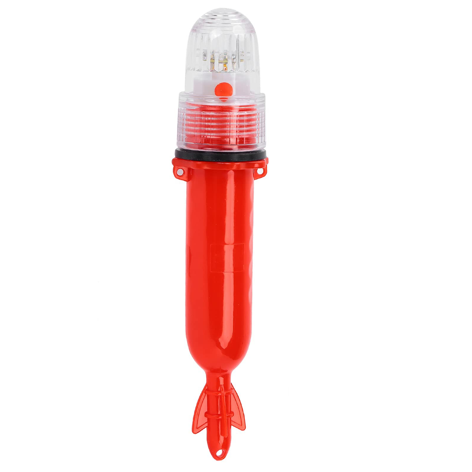 Safety Beacon Light, Emergency Hazard Warning Flashing Lighting Bar Electronic Visual Distress Signal Kit Bait Lure Lamp Fish Tools Direct Replacement for Kayak Yacht Pontoon(red)