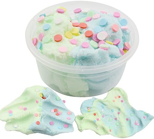 Colorful Mud Mixing Cloud Cotton Candy Slime, HiGOGO Cute Great Stress Reliever Toy - Putty Scented Stress Kids and Adult Decompression Non Sticky Clay Toys (Multicolor, C)