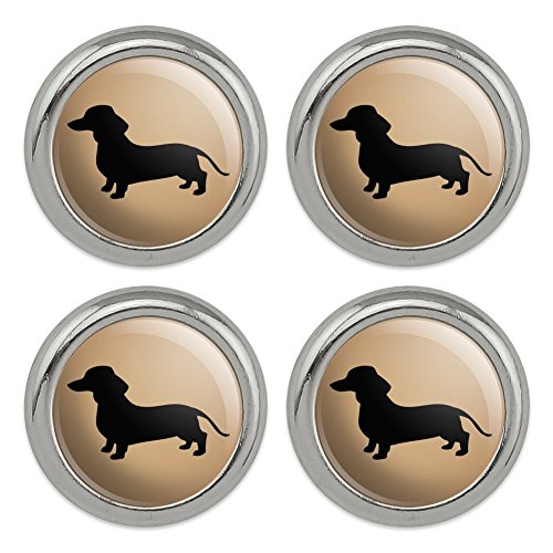 Dachshund Wiener Dog Metal Craft Sewing Novelty Buttons - Set of 4