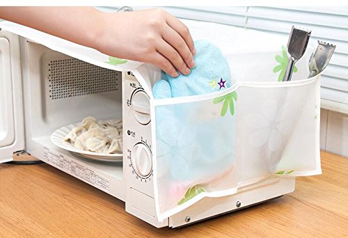 Shopais 1pc Romantic Microwave Oven Cover With 2 Pouch Dustproof