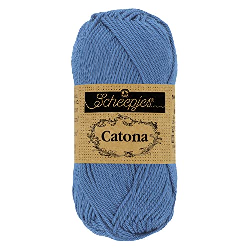 Scheepjes - Scheepjes 261 Capri Blauw Catona Garen - 1x25g
