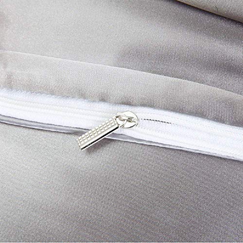 Silky-Duvet-Cover-Set-with-Flat-Sheet-Queen-Size-4-Piece-Silk-Like-Feeling-Great-Lightweight-Soft-Bedding-Set-Zipper