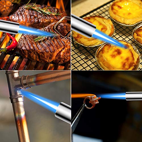 Big Butane Torch, Powerful and Strong Kitchen Torch Lighter with Safety