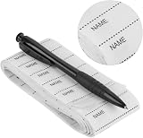 Akozon 200Pcs Custom Name Labels White Woven for Clothing Durable Sew-On view 5