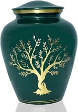 BOLD & DIVINE Tree of Life Cremation Urn Large 200 Cu In Aluminum view 2