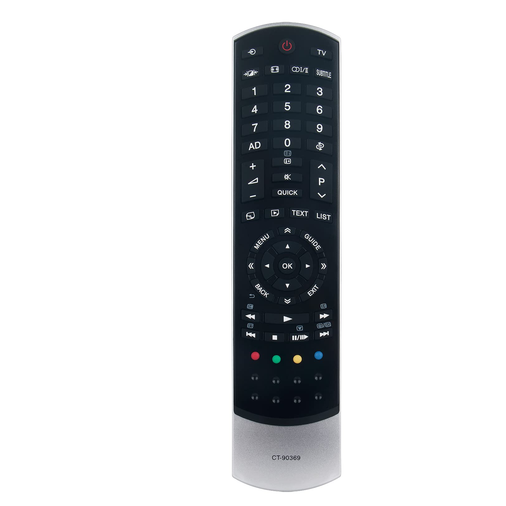 VINABTY CT-90369 Replacement Remote Compatible with Toshiba TV 32SL833G 42SL833G 32SL863N 42SL863F 37SL863N 46SL833G 37SL863 42SL863G 42SL833 46SL863N