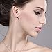 Gem Stone King 2.04 Ct Oval Sapphire Gemstone Birthstone 925 Sterling Silver 4-Prong Stud Earrings