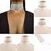 3-12Row Thick Wide Clear Rhinestone Crystal Choker Necklace for Women Set of 3