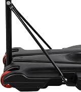 Yaheetech Adjustable Portable Basketball Stand Backboard Hoop Red Wheels view 8