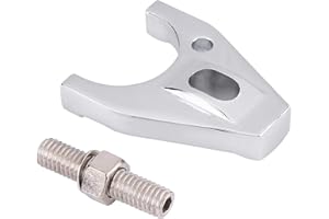Acouto Car Distributor Clamp, Chrome Billet Aluminum Distributor Clamp Hold Down for Chevy SBC BBC SB BB HEI Electronic Replacement Parts