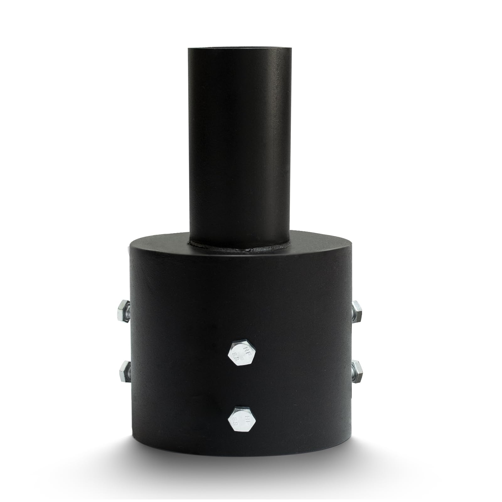 Photo 1 of 5-inch Heavy-Duty Circular Light Pole Tenon Adapter, Suitable for Circular lamp Post 2 3/8 Circular lamp Post Installation Bracket, Parking lot Lights, Street Lights(5)