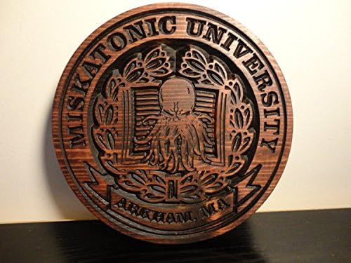 Miskatonic University Plaque | H.P. Lovecraft | Cthulhu | Weird Tales | Arkham | Occult