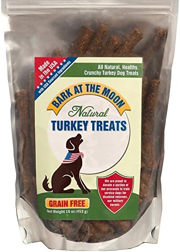 Grain Free Dog Treats Made In USA Only - All Natural, Healthy Crunchy Turkey Sticks Dogs Love! (16 Ounces)