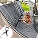 Henkelion Dog Seat Cover for Back Seat, Dog Car Seat Covers for Dogs Pets, Car Hammock for Dogs, Bench Rear Seat Cover for Dogs, Waterproof Protective Dog Seat Covers for Cars SUV Trucks - Grey