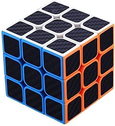 OMOVI High Speed Carbon Fiber Sticker 3x3 Neon Colors Magic Rubik Cube Puzzle Toy