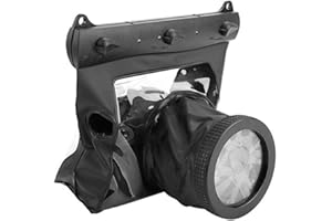 POMYA Universal Dving Case Bag,20M Portable Underwater Photograpy Housing Cage for DSLR Cameras Dving Case(Black)