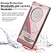 LG G4 Case,Mirror Smart Clear View Window Flip Case Cover For LG G4 - rose gold