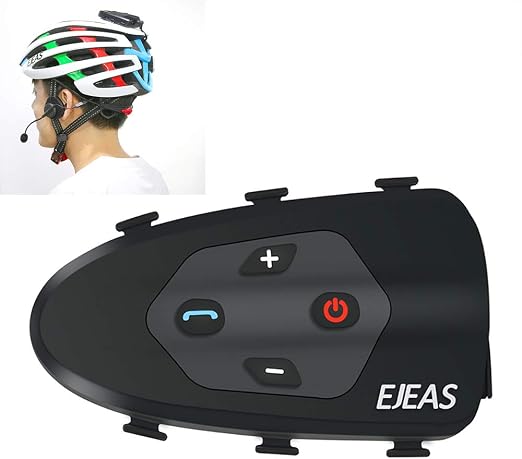 Casco De Motocicleta Bluetooth Walkie Talkie 1200 M 2 Riders Manos Libres Full Duplex Interfono Bluetooth Intercom Bicicleta Casco De Esqui Auricular Amazon Es Hogar