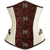 Moonight Underbust Corset Steampunk Half Waist Corset Bustier Underbust Waist Cincher
