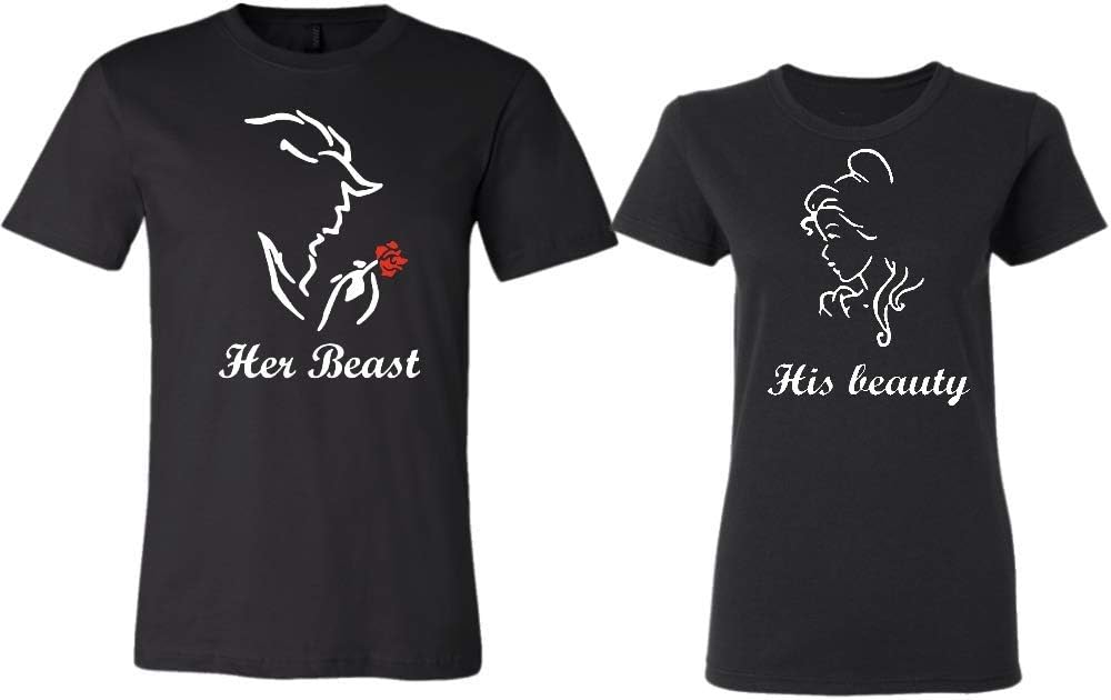 Couple T-Shirts Set, Gift for him and her Matching Newlywed Anniversary Wedding Couples T Shirt