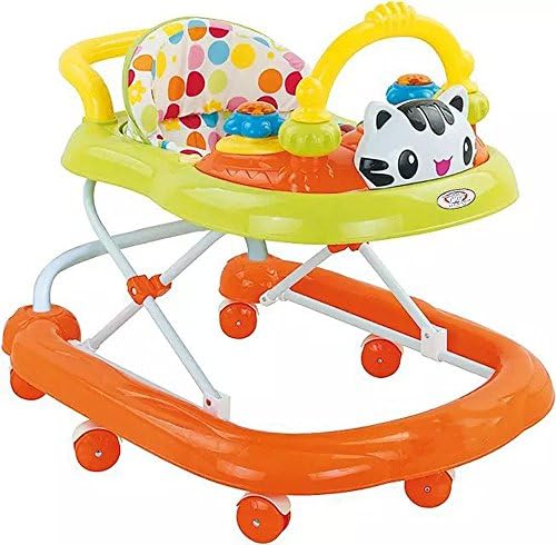 Ready-Set-Walker Baby Walkers Car and Activity Center With Wheels Jumper Chicco For Baby Boys Girls Compact (orange)