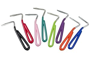 TOUGH 1 Tough1 Hoof Pick with Vinyl Coated Handle - 12 Pack