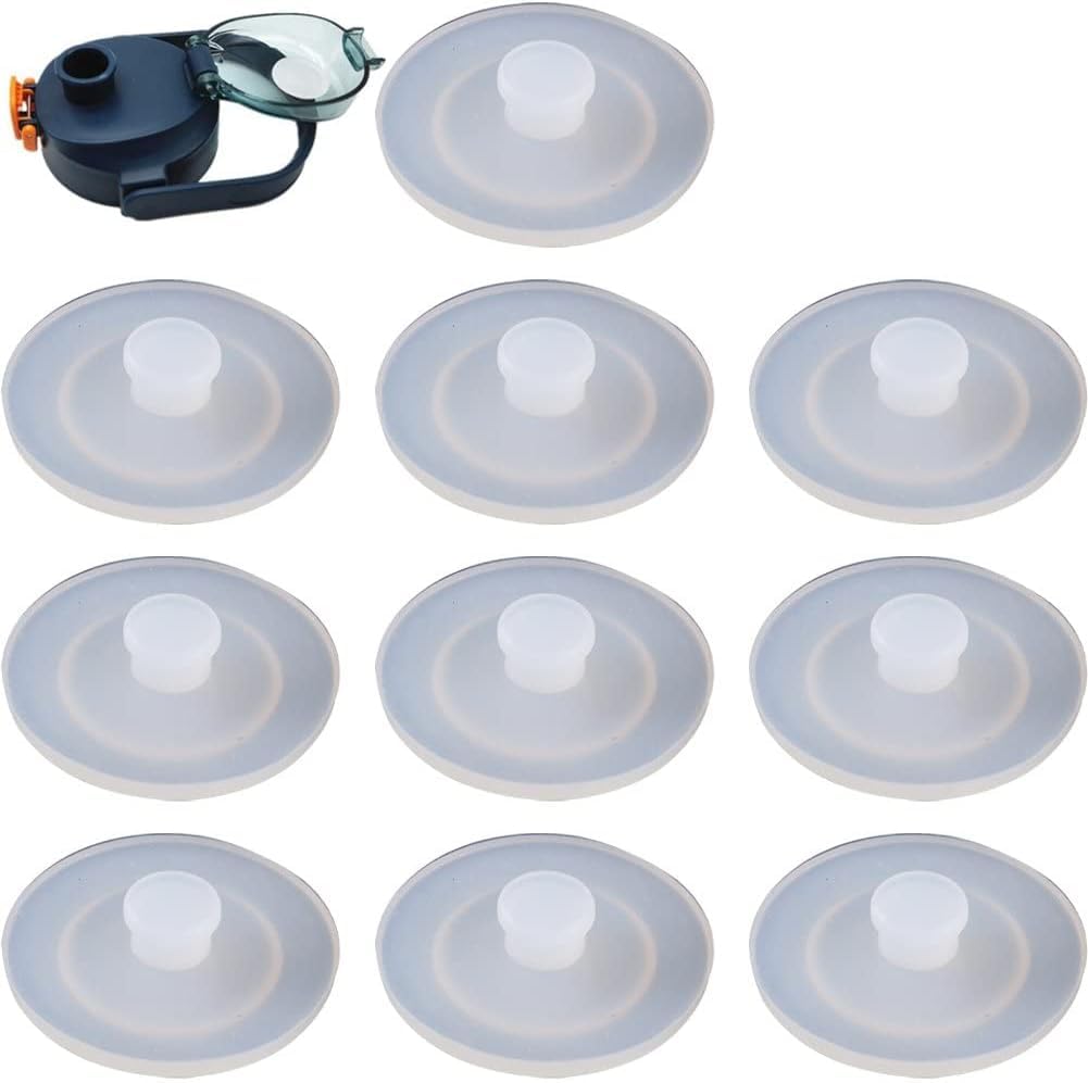 10 Pcs Silicone Water Bottle Lid Plug Non Spill Bottle Lid Plug Silicone Straw Hole Grommets Dust- Proof Plugs Cap Protector