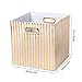 BAIST Fabric Storage Cubes Organizer 11 inch Storage Cube Bins Large Collapsible Storage Bins for Cloth, Closet, Shelves, Toys, Dog Food, Kids, Bathroom, Kitchen (4-Pack, Gold Stripe)