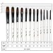 StarVast Painting Brushes, 12pcs Professional Angled Paint Brush Set for Watercolor/Oil/Acrylic/Crafts/Rock/Face Painting and Gouache - White