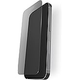 BodyGuardz Pure 3 Privacy Glass Compatible with iPhone 17 and iPhone 16 Devices, 2-Way Privacy Technology, 9H Hardness, Easy Install, Case Friendly - Black Border (for iPhone 17 Pro Max / 16 Pro Max - 6.9 inch)