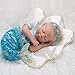 Paradise Galleries Mystic Mermaid Doll, 20 inch Reborn Baby Girl, Blonde Mohair & Actual Tail w/ Doll Armature, 4-Piece Set