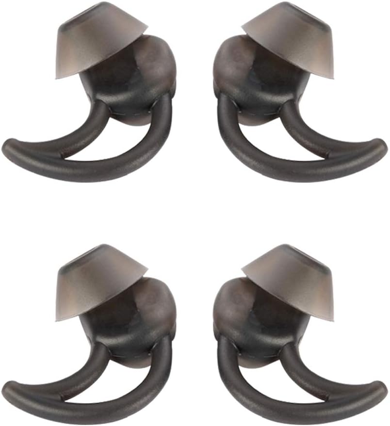 Henghx Replacement Earbuds Tips 2 Pair for Bose SoundSport Pulse Wireless Headphones,Size-L-Black Silicone Ear Pads Covers