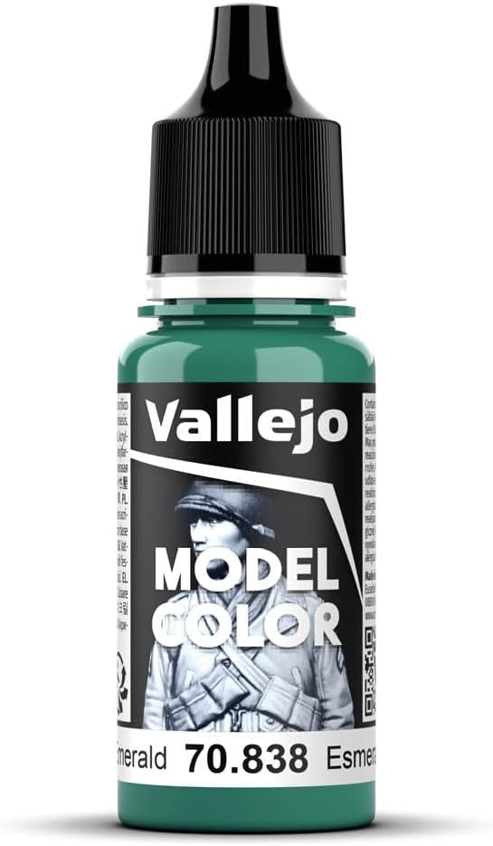 Vallejo Model Color Emerald Green 18 ml Self Leveling Acrylic Paint