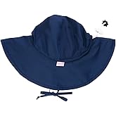 RuffleButts® Baby/Toddler Girls Baby/Toddler Sun Hat with UPF 50+ Sun Protection and Floppy Wide Brim